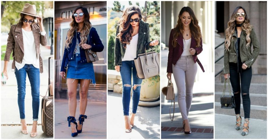 18 Stupendous Ways to Style Your Suede Moto Jacket
