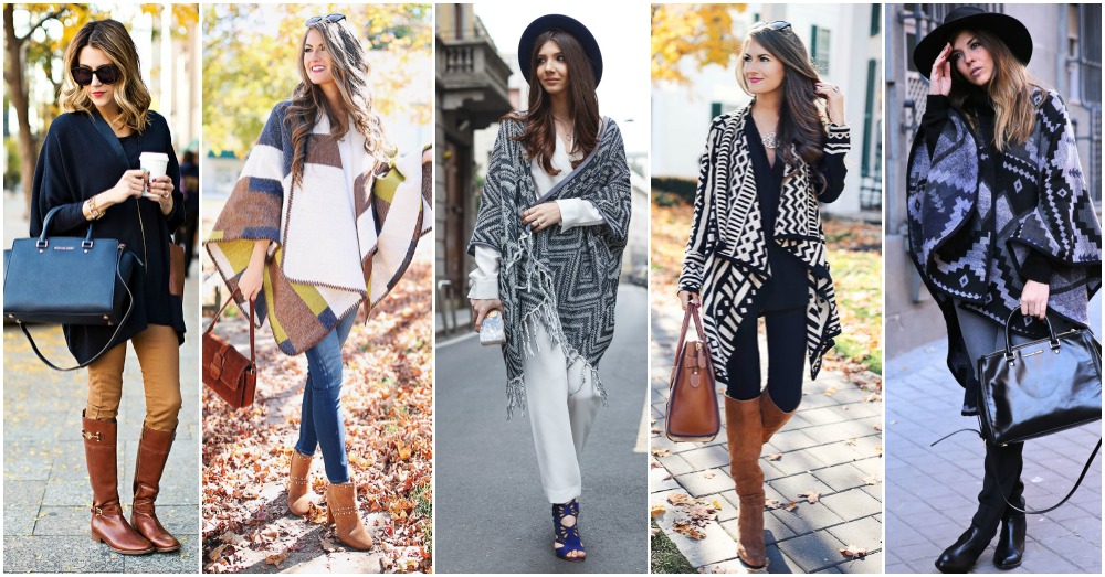 12 Gorgeous Ways to Wear Ponchos This Fall