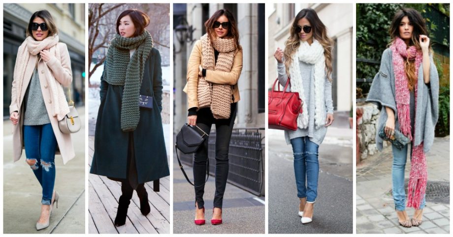 Knit Scarves are Totally In