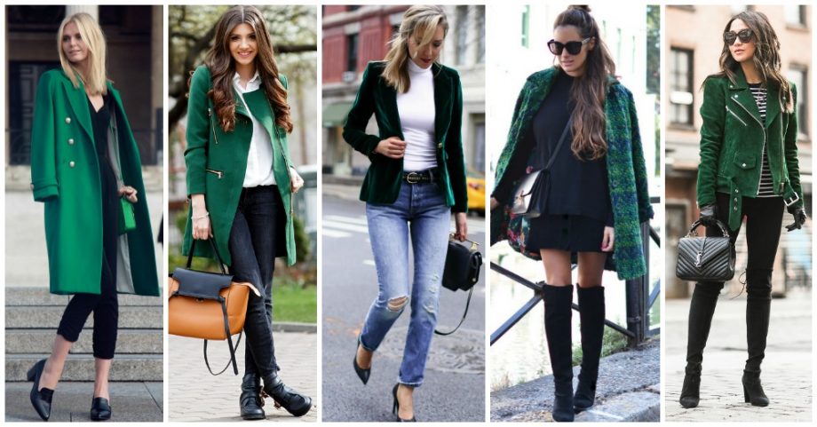 11 Fashionable Way to Wear Green Outerwear All Year Round