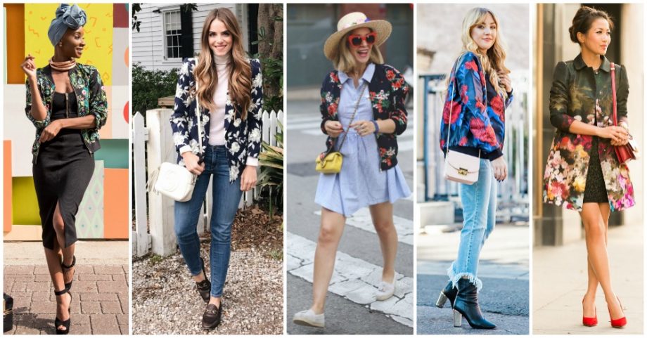 15 Street Style Outfits with Floral Jackets That You Will Like