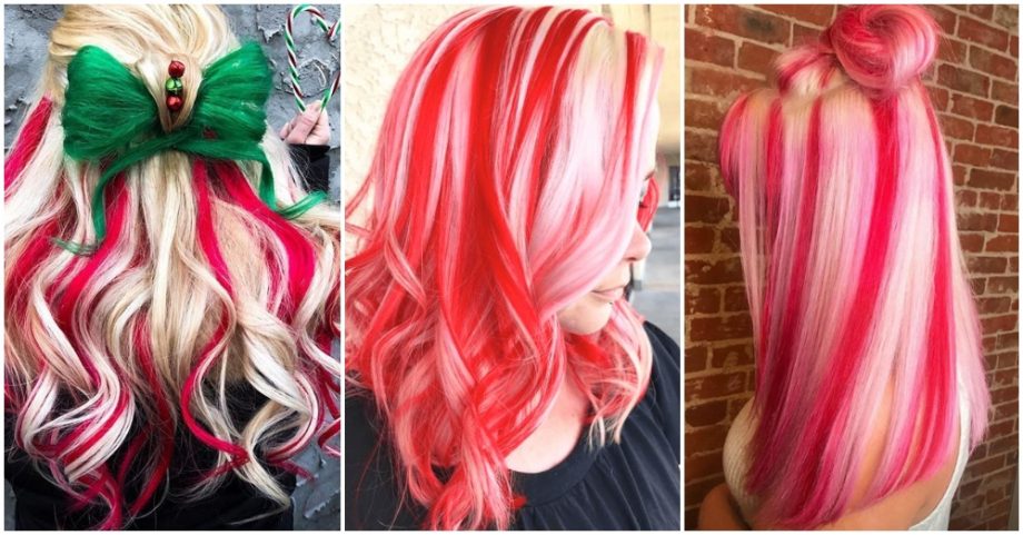 Candy Cane Hair Is The Hottest Holiday Trend